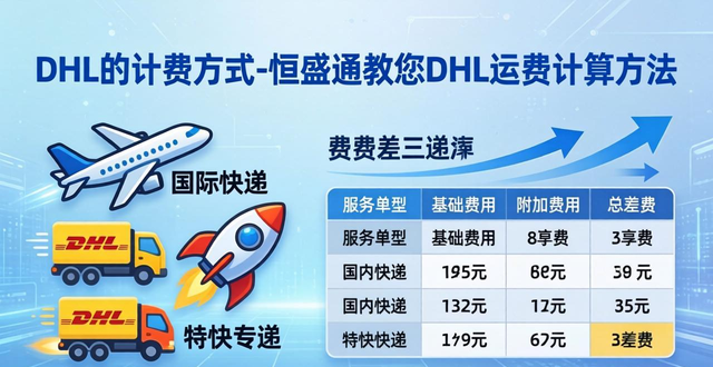 DHL的计费方式-恒盛通教您DHL运费计算方法
